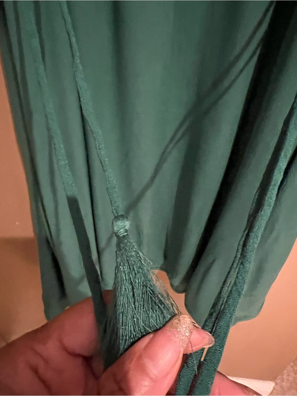 Free People Intimately Embroidered Dress in Ivy Green Combo Sz L NEW - Picture 11 of 16